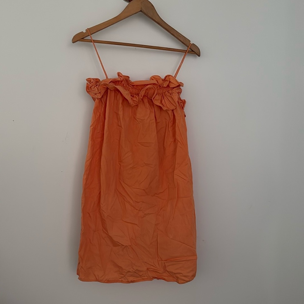 H&M cotton ruffle top dress